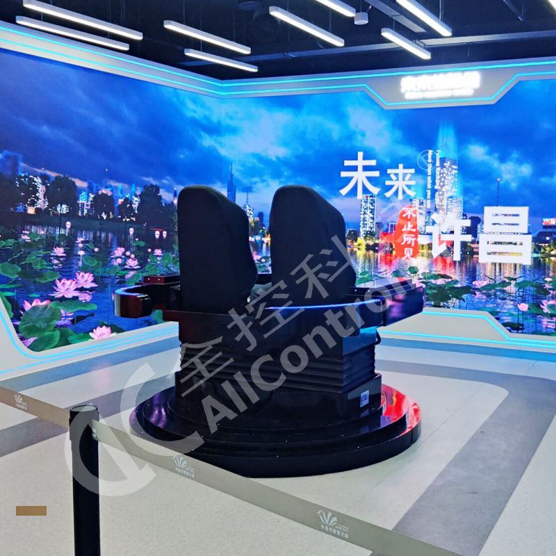 科普館VR體驗(yàn)艙_雙人穿越未來虛擬動感平臺